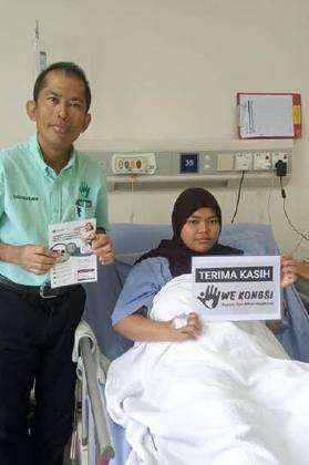 Ahli We Kongsi di wad hospital